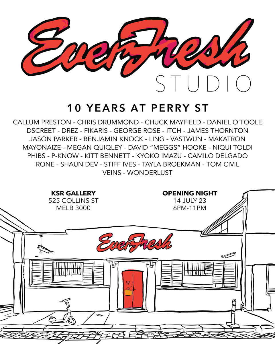 Charity Auction - Orange Sky - Everfresh Studios - KSR - RONE